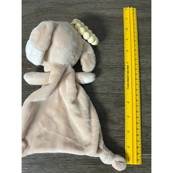 Douglas Baby Auggie Cream Puppy Lovey with Teether Ring - Picture 6 of 6
